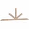 Ekena Millwork Saratoga Smooth Timber Gable Bracket, Douglas Fir, 96"W x 28"H x 1 1/2"D x 3 1/2"F, 7/12 Pitch GBW096X28X0204SAR00SDF - alternate 2